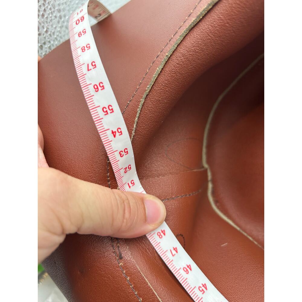 Vintage Suede Wide Brim Bolero Hat Braided Tan Leather Band Size 6 3/8 51cm - Picture 9 of 10